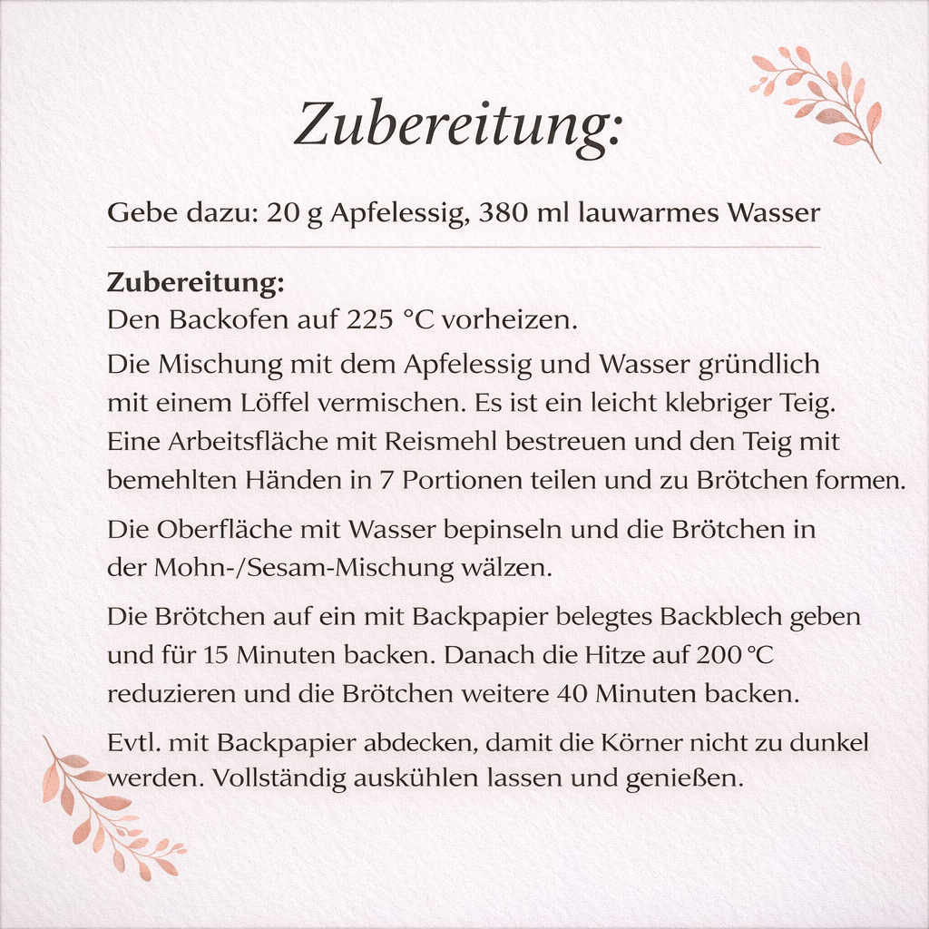 Glutenfreie Backmischung für Landhausbrötchen