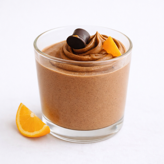 Mousse au Chocolat mit Orangenaroma Dessert Mischung