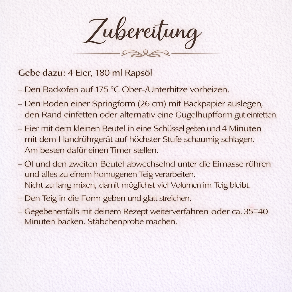 Glutenfreie Backmischung für Rührteig
