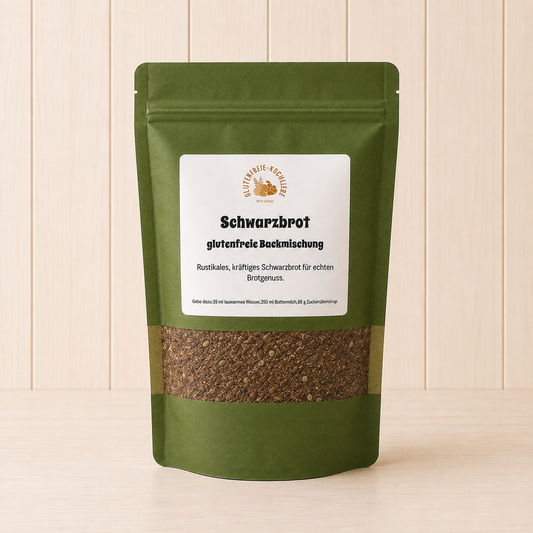 Glutenfreie Backmischung Schwarzbrot – kräftiges Brot ohne Gluten