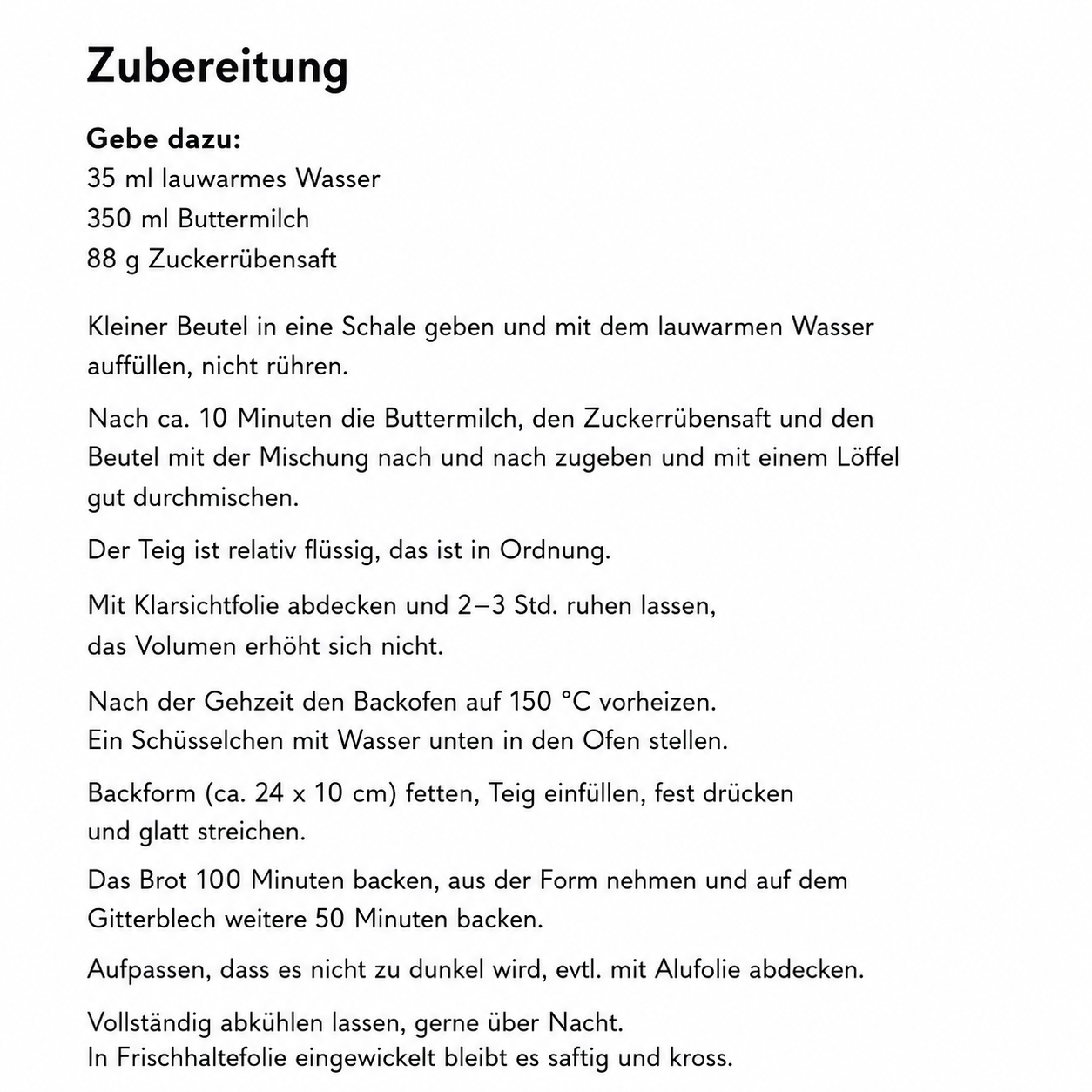 Glutenfreie Backmischung für Schwarzbrot