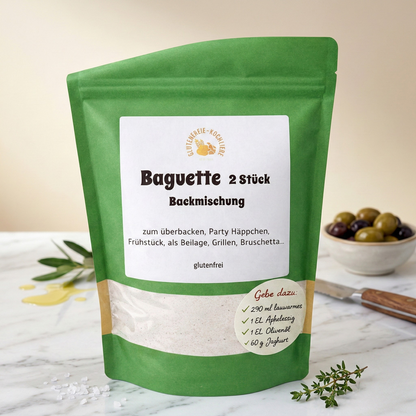 Glutenfreie Backmischung für Baguette