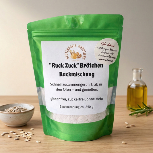“RuckZuck” Brötchen - glutenfreie Backmischung