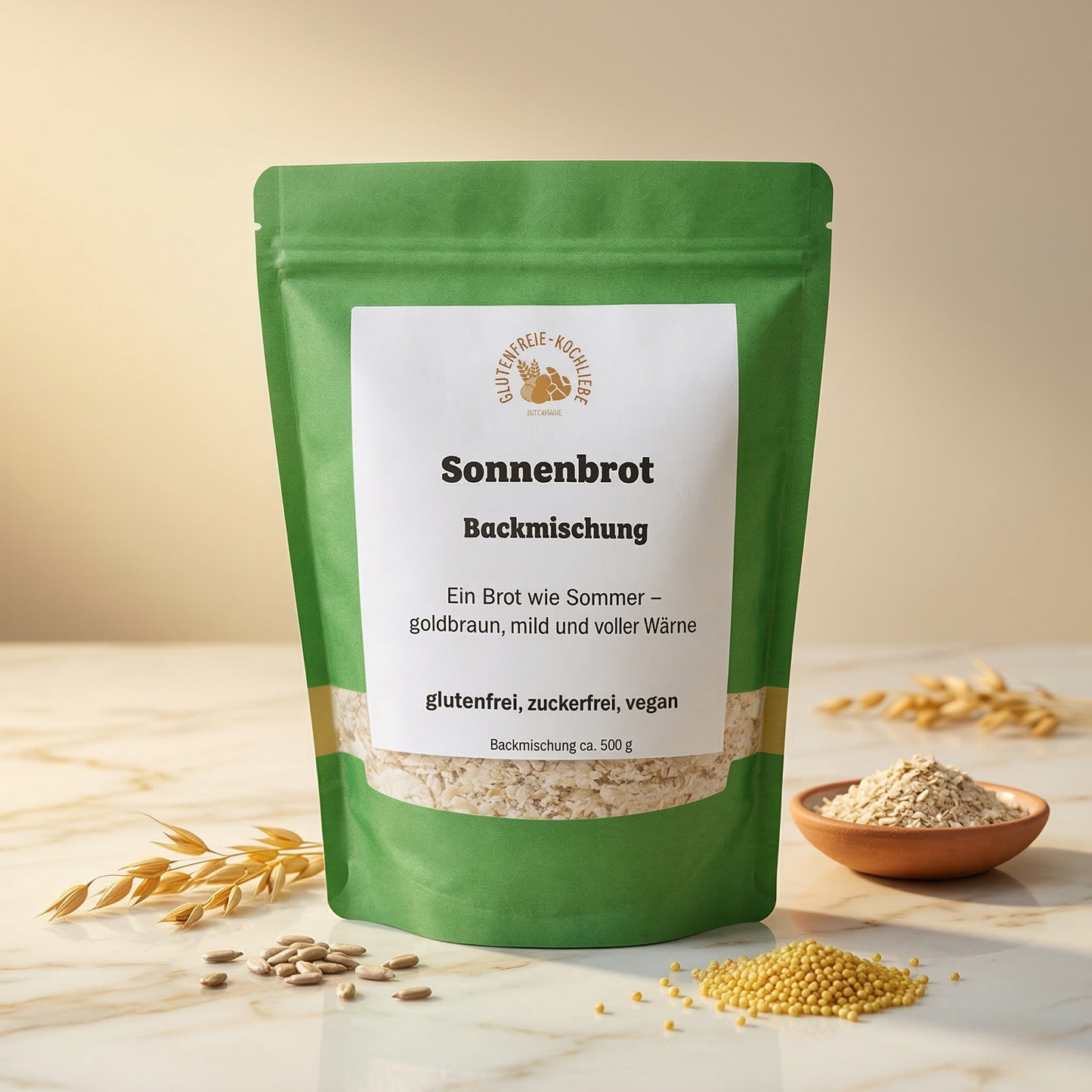 Glutenfreie Backmischung für Sonnenbrot