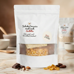 Schoko Crossies “ruckzuck” Zartbitter - glutenfreie Backmischung