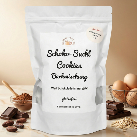 Schoko-Sucht Cookies - glutenfreie Backmischung