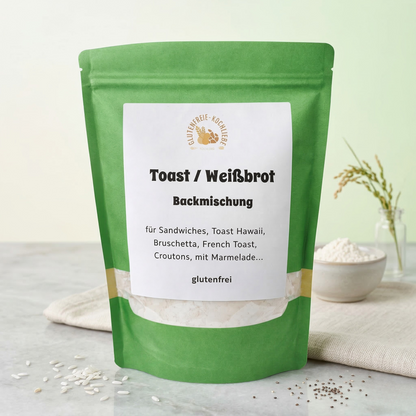 Glutenfreie Backmischung Toastbrot – helles Brot ohne Gluten