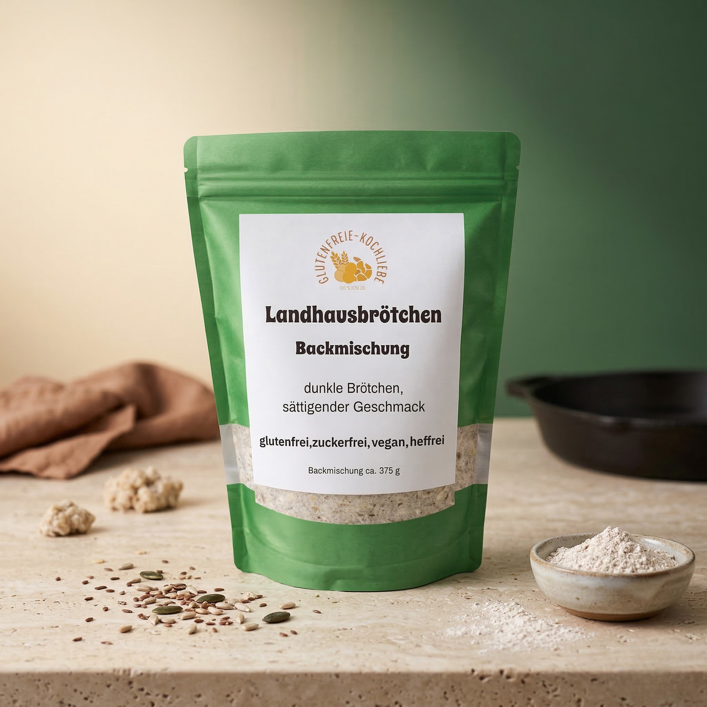 Glutenfreie Backmischung für Landhausbrötchen