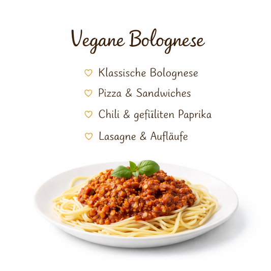 Vegane & glutenfreie Bolognese Mischung