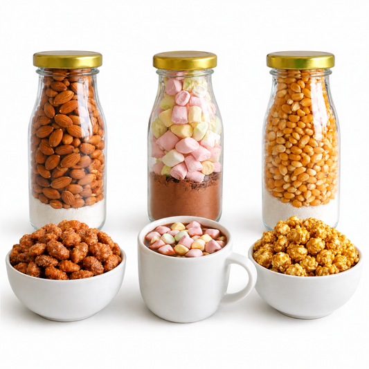 Glutenfreie Süßigkeiten - Karamell Popcorn, Heiße Schokolade & Gebrannten Mandeln