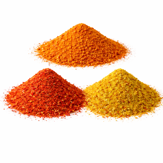 3 er Set kleine Gewürzgläser Spicy