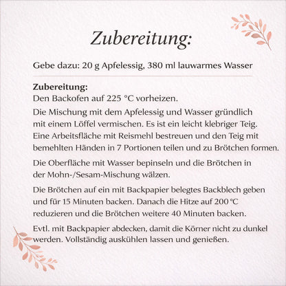 Glutenfreie Backmischung für Brötchen Trio