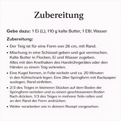 Glutenfreie Backmischung für  Rührteig, Biskuitteig & Mürbeteig