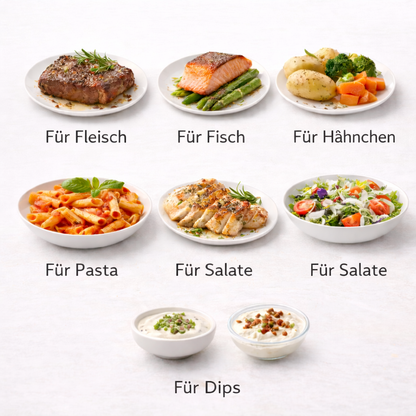 3 er Set kleine Salzgläser