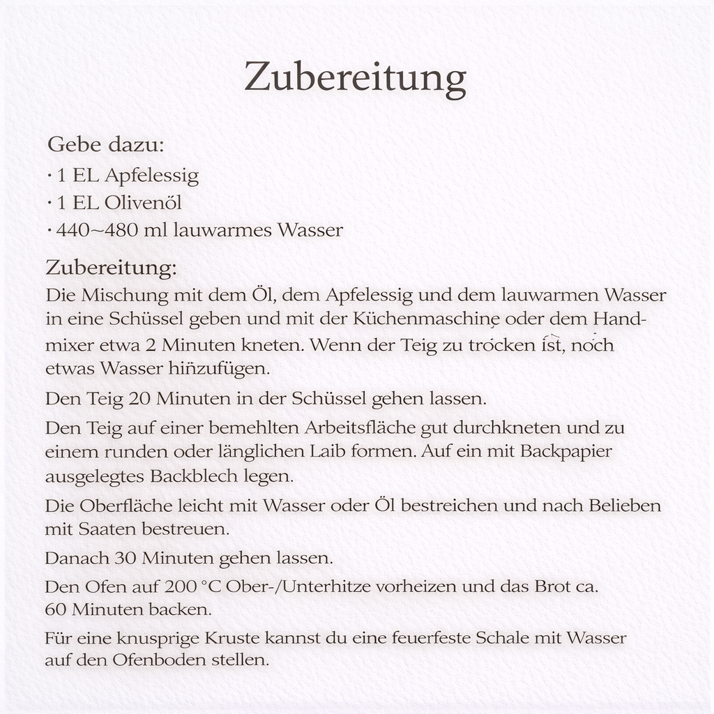 3 x Brot Backmischung  Landhaus, Sonnen- und Karottenbrot