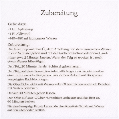 3 x Brot Backmischung  Landhaus, Sonnen- und Karottenbrot