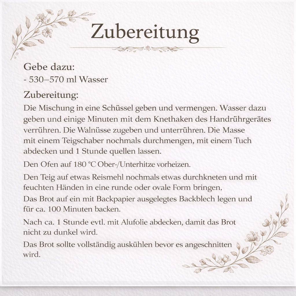 3 x Brot Backmischung  Zwiebel,Walnuss- und “RuckZuck” Brot