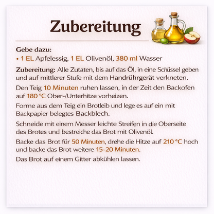 Glutenfreie Backmischung für Zwiebelbrot