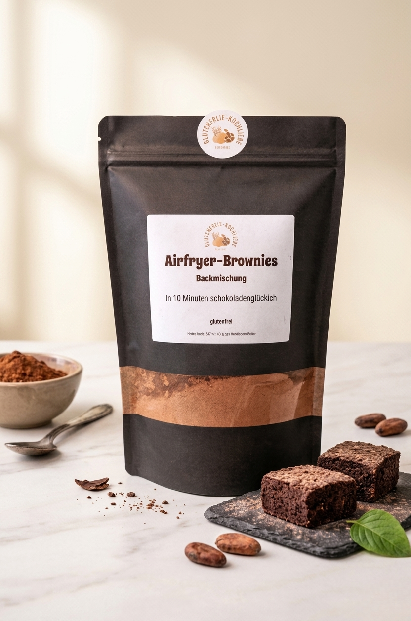 Glutenfreie Backmischung für Brownies im Airfryer