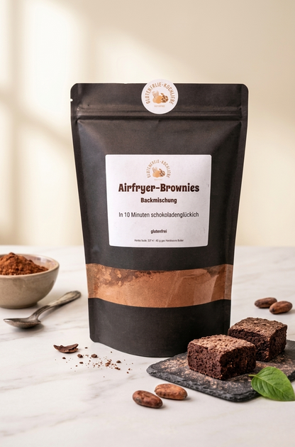 Glutenfreie Backmischung für Brownies im Airfryer