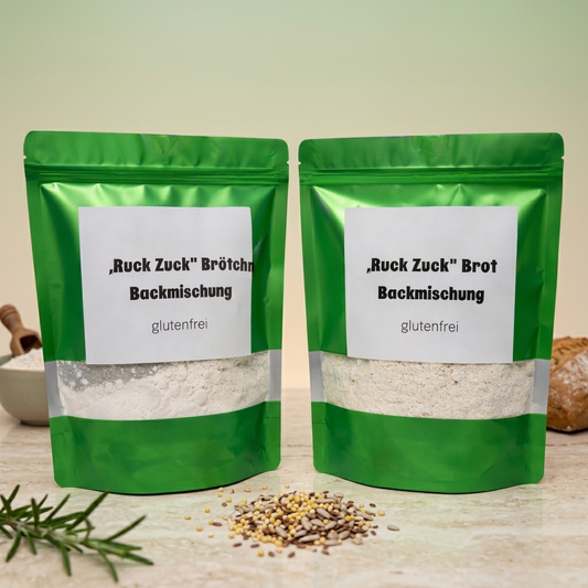 “RuckZuck”glutenfreies Brot & Brötchen Set