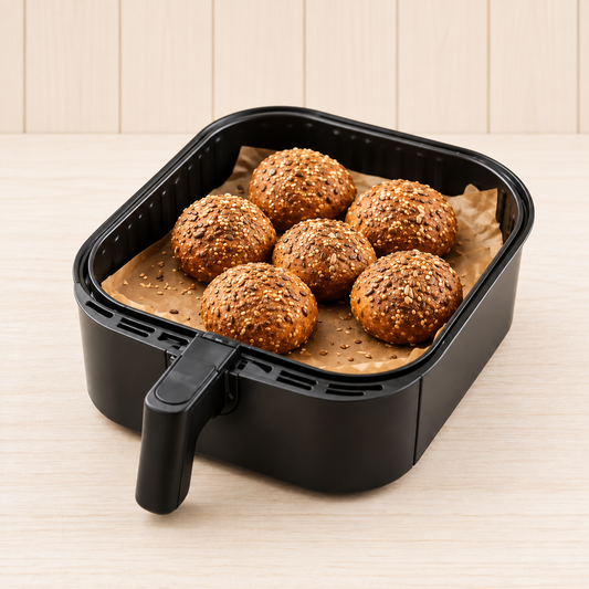 Glutenfreie Backmischung für RuckZuck-Brötchen im Airfryer oder Backofen