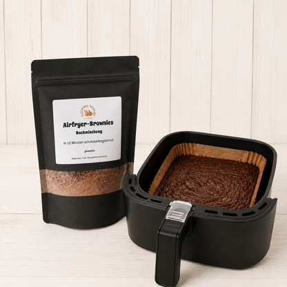 Glutenfreie Backmischung für Brownies im Airfryer oder Backofen