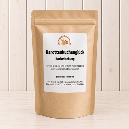 Glutenfreie Backmischung für Karottenkuchen