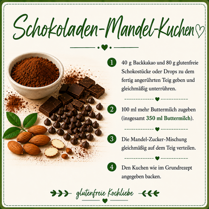 glutenfreie Backmischung  Kuchen - ein Kuchen - 13 verschiedene Kuchen
