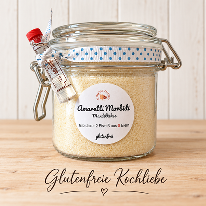 Glutenfreie Amaretti Morbidi - Backmischung im Glas