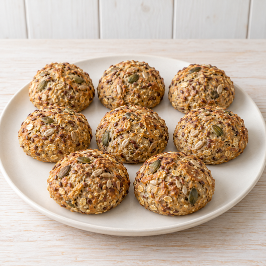 Glutenfreie LowCarb Brötchen Backmischung - im Glas