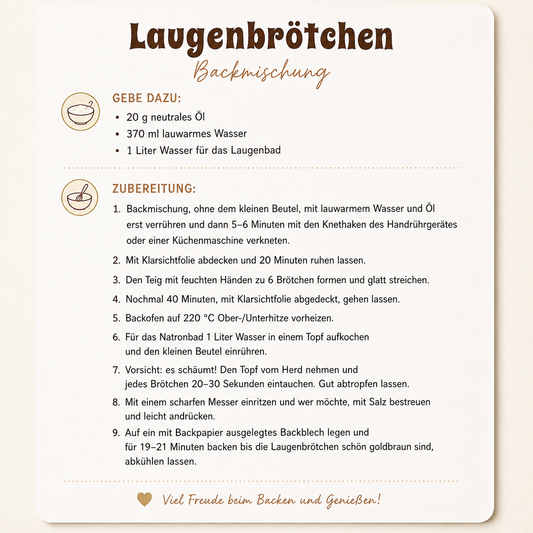 Glutenfreie Brötchen Backmischung - Laugenbrötchen