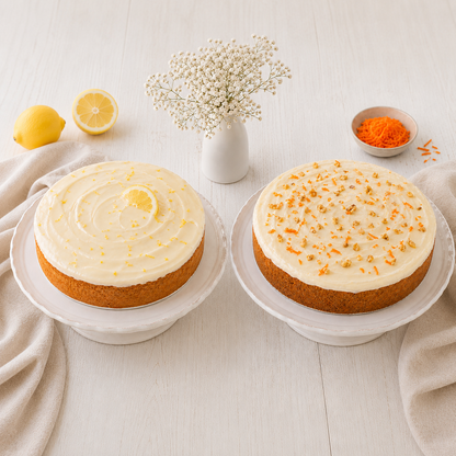 Glutenfreie Kuchen-Backmischung - Zitronenkuchen &  Karottenkuchen