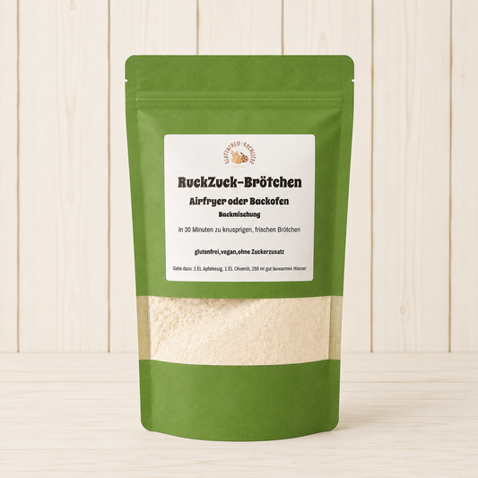 Glutenfreie Backmischung für RuckZuck-Brötchen im Airfryer oder Backofen