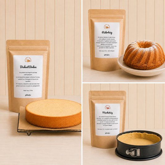 Glutenfreie Backmischung für  Rührteig, Biskuitteig & Mürbeteig
