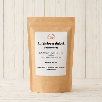 Glutenfreie Backmischung für Apfelkuchen mit Streuseln