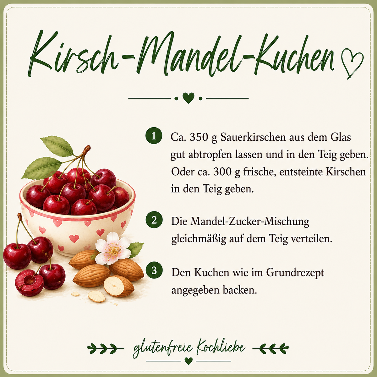 glutenfreie Backmischung  Kuchen - ein Kuchen - 13 verschiedene Kuchen