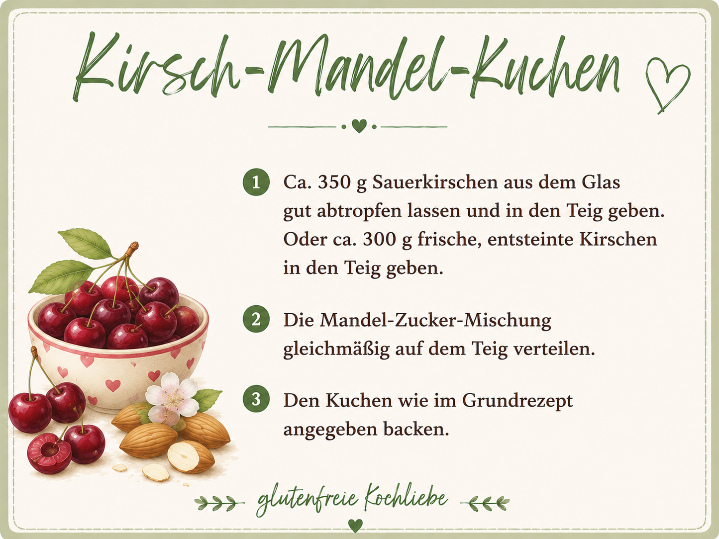 glutenfreie Backmischung  Kuchen - ein Kuchen - 13 verschiedene Kuchen