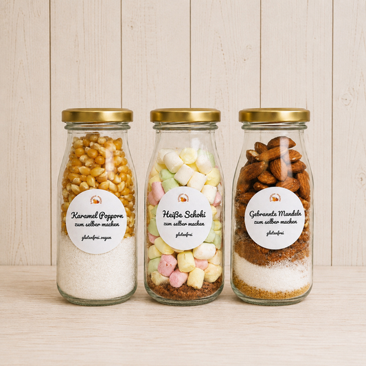 Glutenfreie Süßigkeiten - Karamell Popcorn, Heiße Schokolade & Gebrannten Mandeln