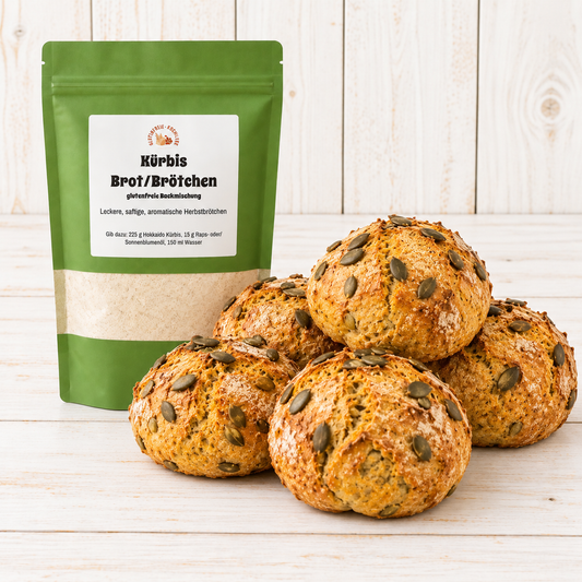 Glutenfreies Kürbisbrot-oder Brötchen-Backmischung