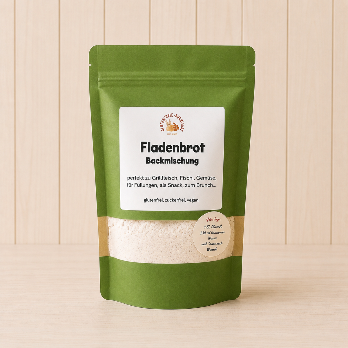 Glutenfreie Backmischung für Fladenbrot