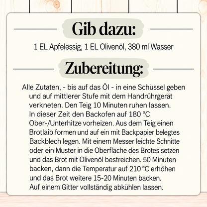 Glutenfreies Brot Probierpaket – 3 Backmischungen - Zwiebelbrot, Walnussbrot, RuckZuck Brot