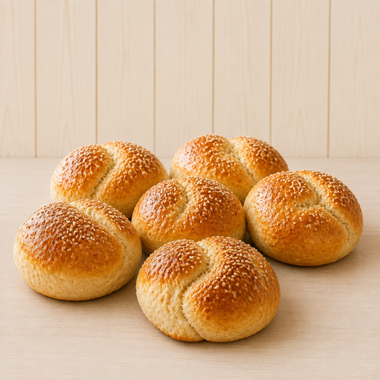 Glutenfreie Backmischung für Burger Brötchen