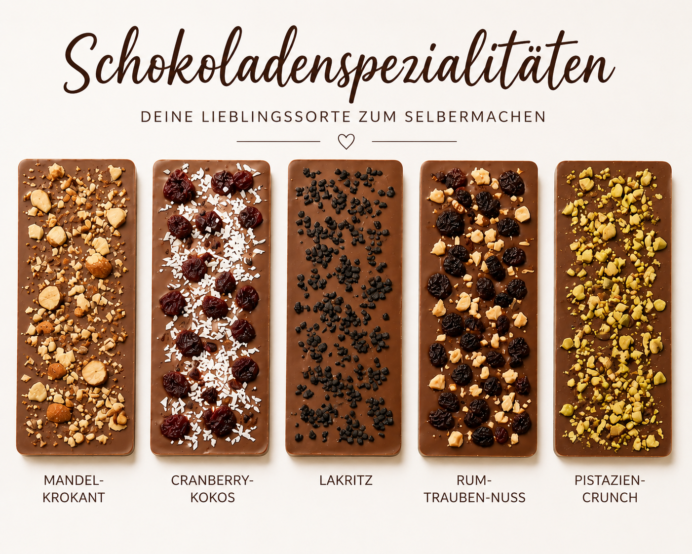 Glutenfreie Schokoladenspezialitäten - deine Lieblingssorte zum Selbermachen