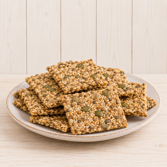 Glutenfreie Cracker mit Kräuterdip