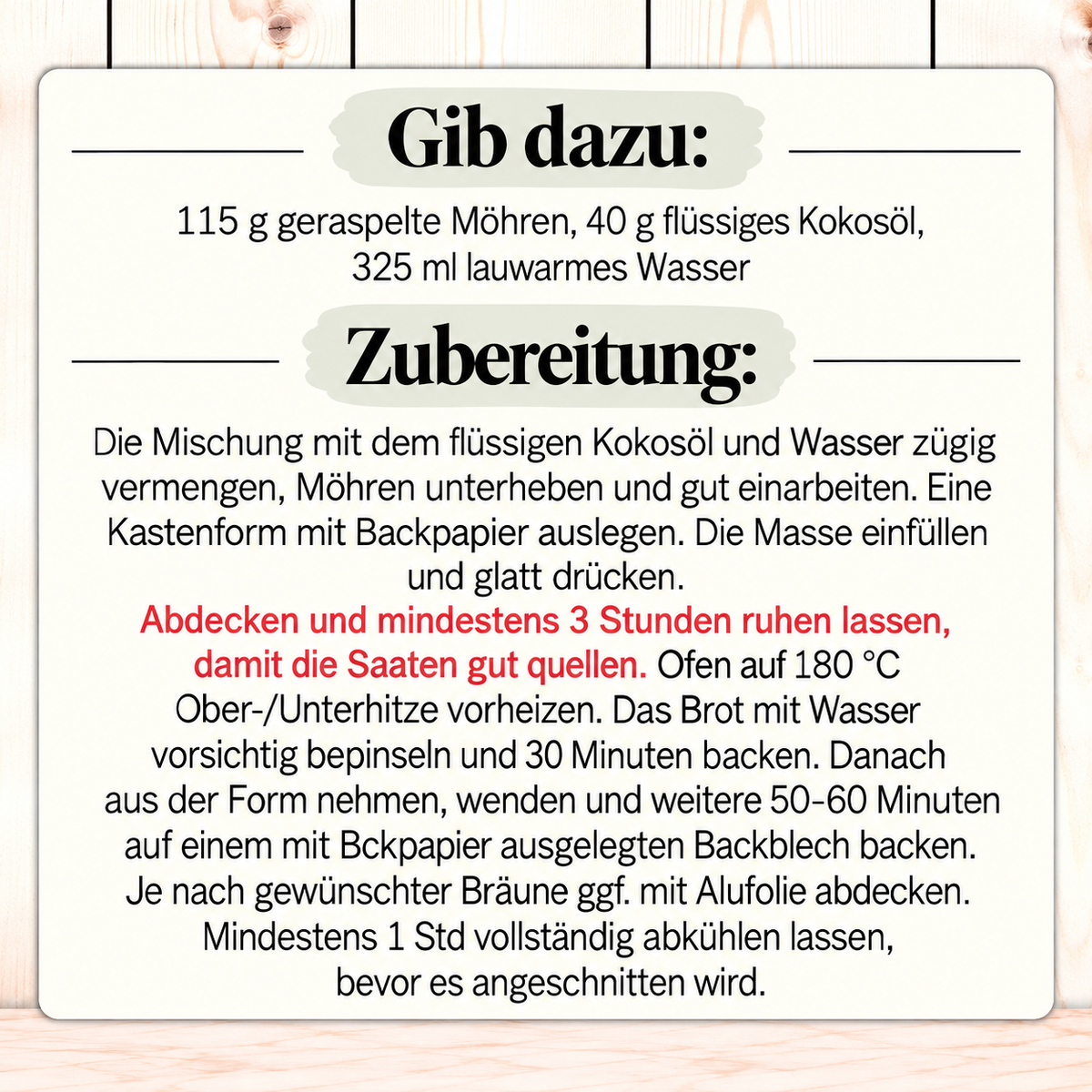 Glutenfreies Brot Probierpaket - 3 Backmischungen -  Landhausbrot, Sonnenbrot & Karottenbrot