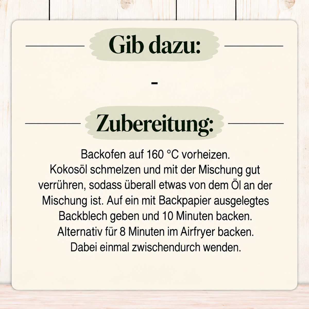 Glutenfreie Backmischung für Granola im Airfryer oder Backofen