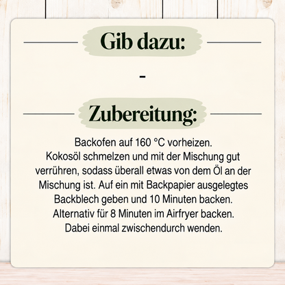 Glutenfreie Backmischung für Granola im Airfryer oder Backofen