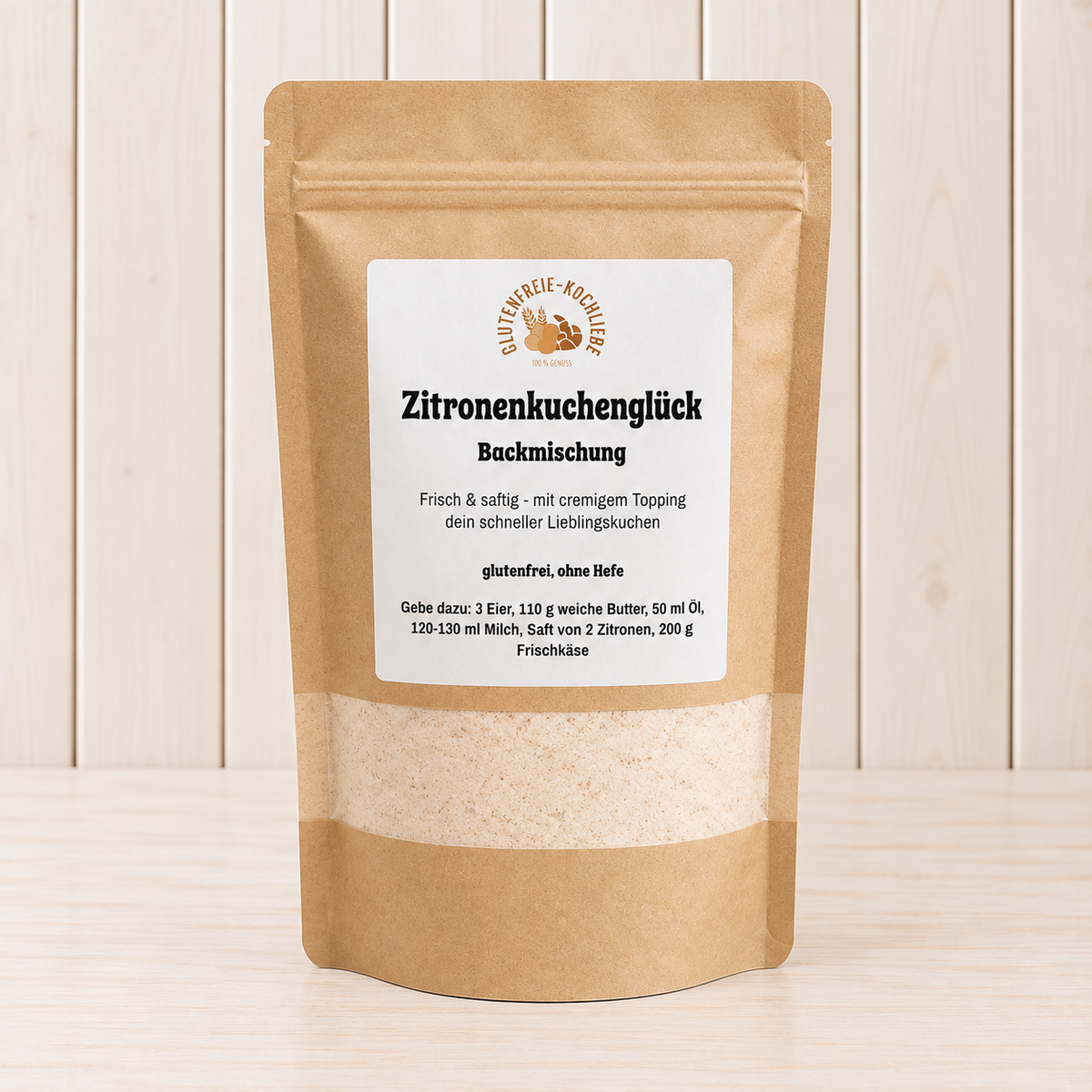 Glutenfreie Backmischung für Zitronenkuchen