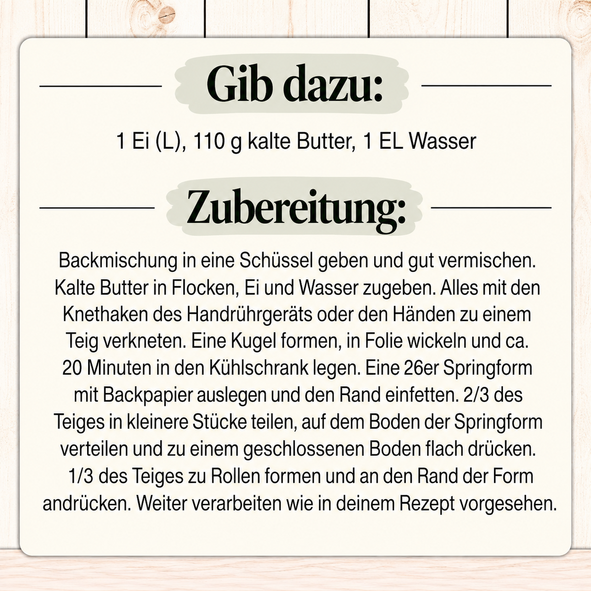 Glutenfreie Backmischung für  Rührteig, Biskuitteig & Mürbeteig